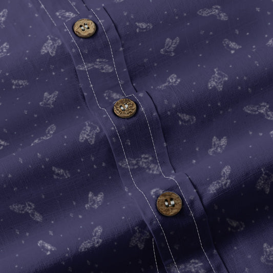 Men's Cotton Button-Up Shirt