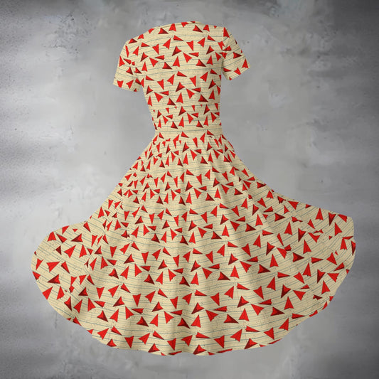 Women's Midi V-Neck Dress