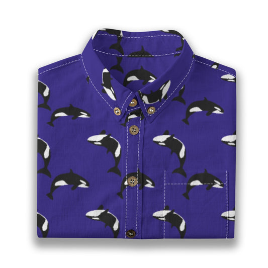 Kids' Cotton Button-Up Shirt