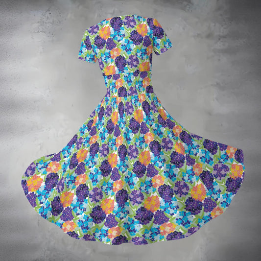 Women's Midi V-Neck Dress
