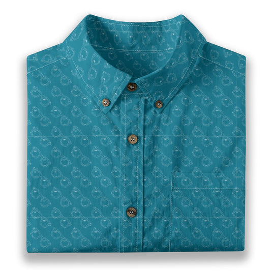 Men's Cotton Button-Up Shirt
