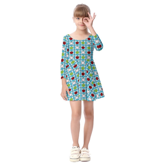 Kids' Long-Sleeve Twirl Dress