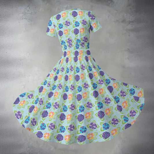 Women's Midi V-Neck Dress