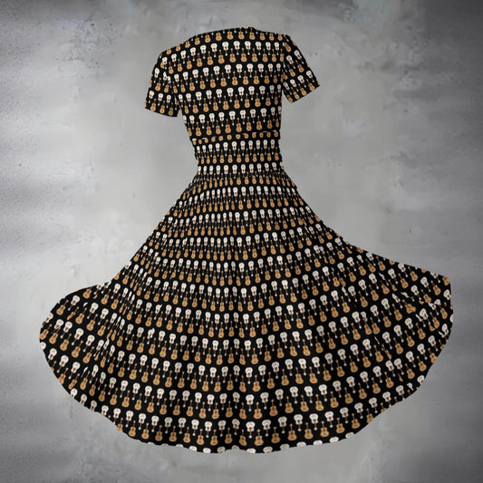 Women's Midi V-Neck Dress