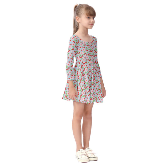 Kids' Long-Sleeve Twirl Dress