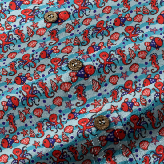 Men's Cotton Button-Up Shirt