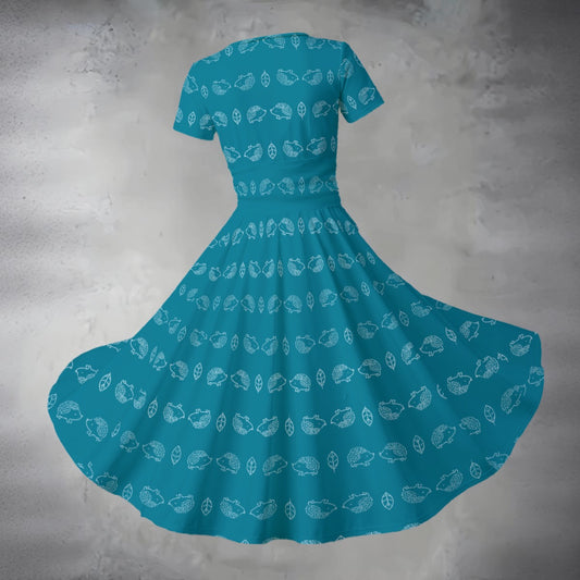 Women's Midi V-Neck Dress