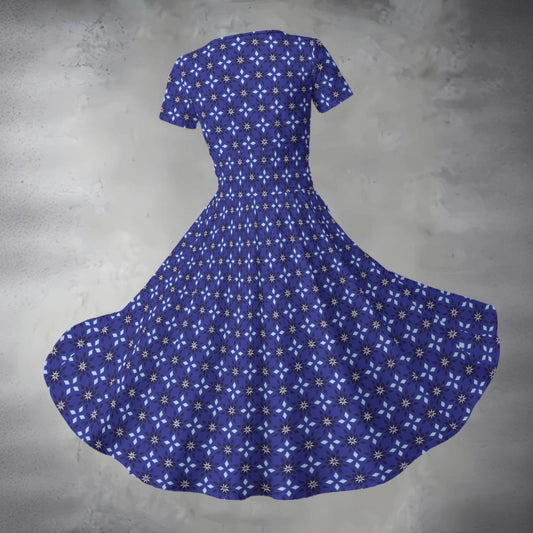 Women's Midi V-Neck Dress