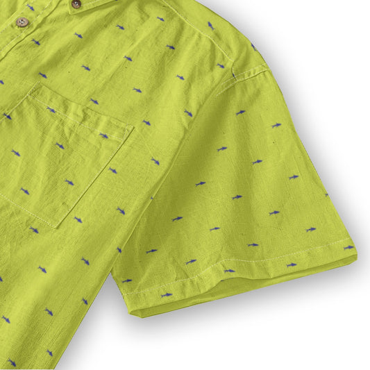 Men's Cotton Button-Up Shirt