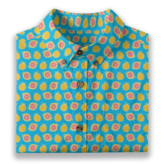 Men's Cotton Button-Up Shirt
