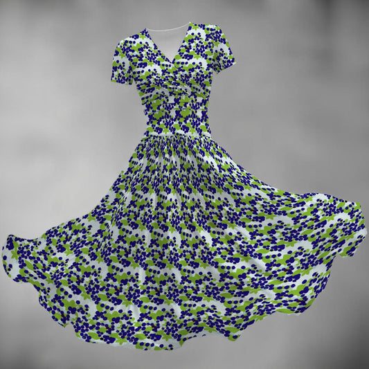 Women's Midi V-Neck Dress