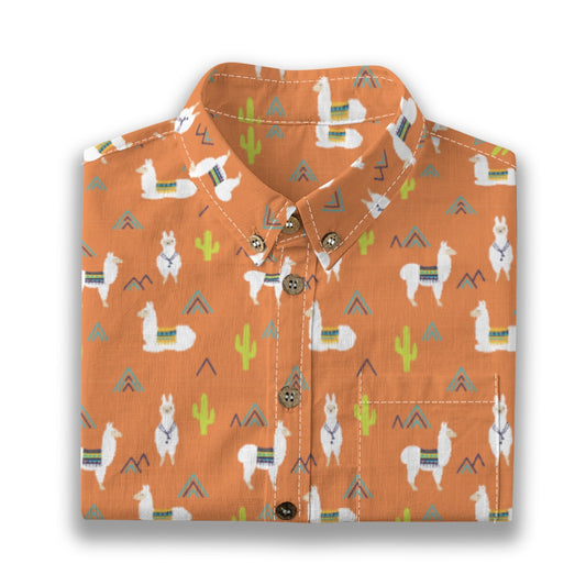 Kids' Cotton Button-Up Shirt