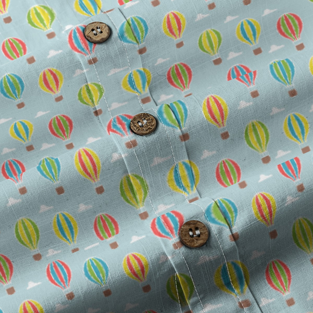 Men's Cotton Button-Up Shirt