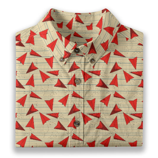 Men's Cotton Button-Up Shirt