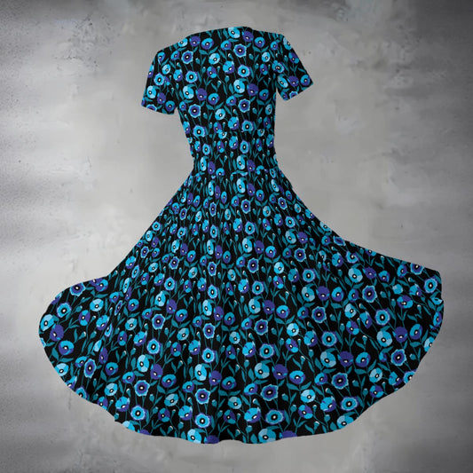 Women's Midi V-Neck Dress