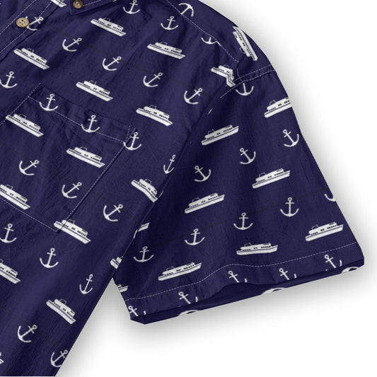 Men's Cotton Button-Up Shirt