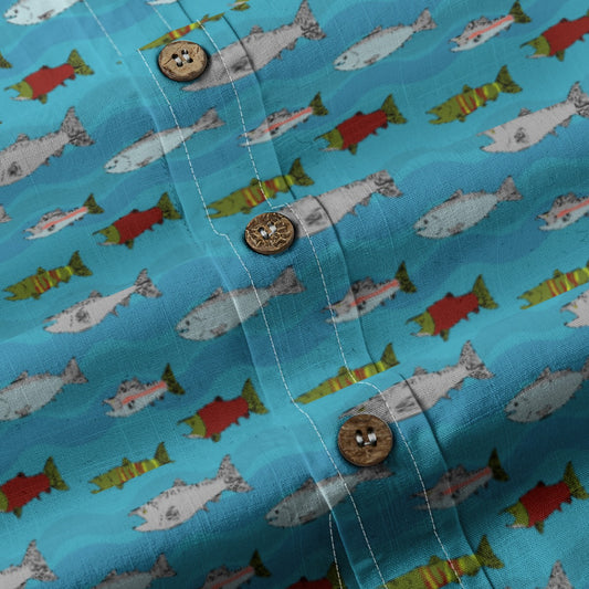 Men's Cotton Button-Up Shirt