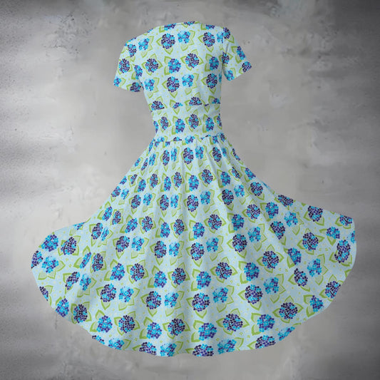 Women's Midi V-Neck Dress