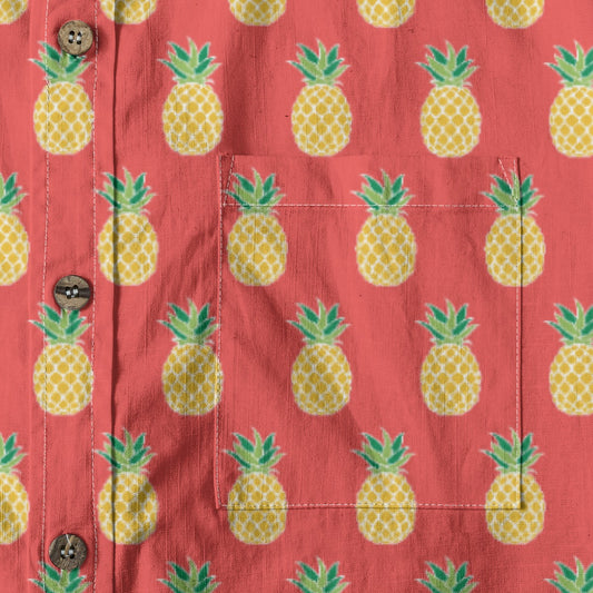 Men's Cotton Button-Up Shirt