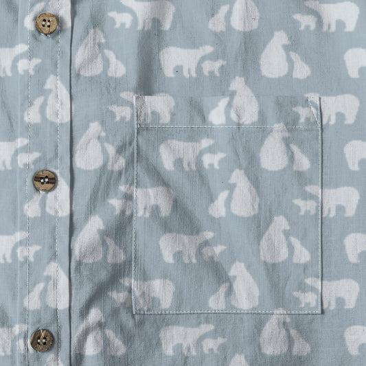 Men's Cotton Button-Up Shirt