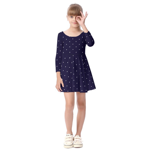 Kids' Long-Sleeve Twirl Dress