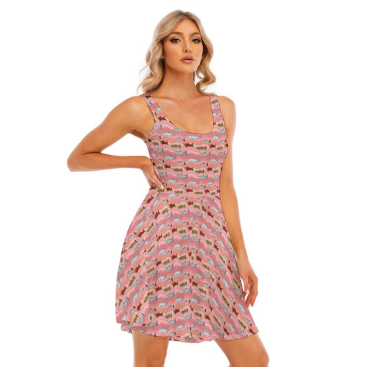 Women's Sleeveless Twirl Dress
