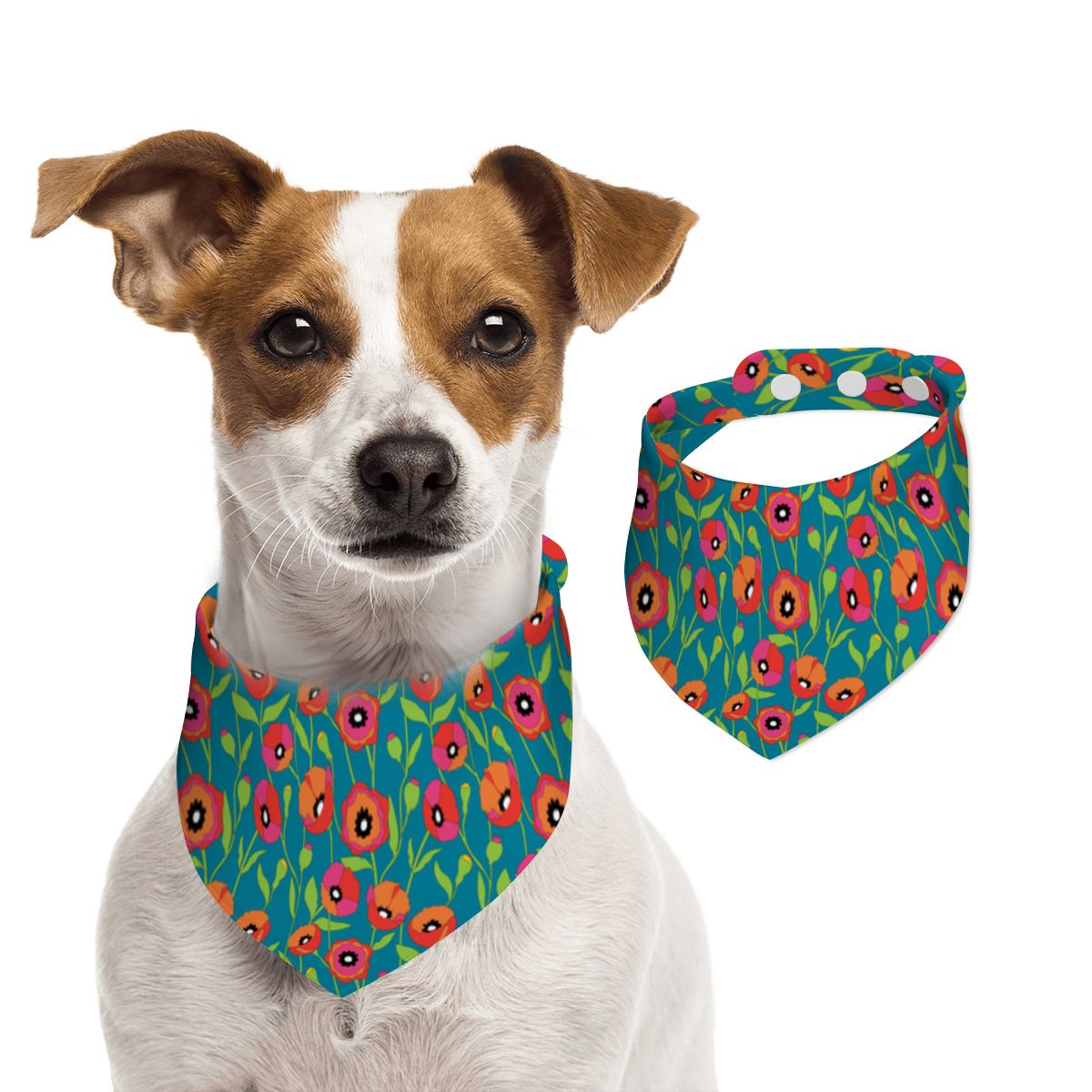 Pet Cotton Snap Bandana