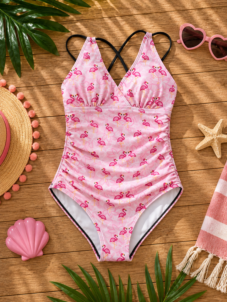 Women’s Ruched One-Piece Swimsuit