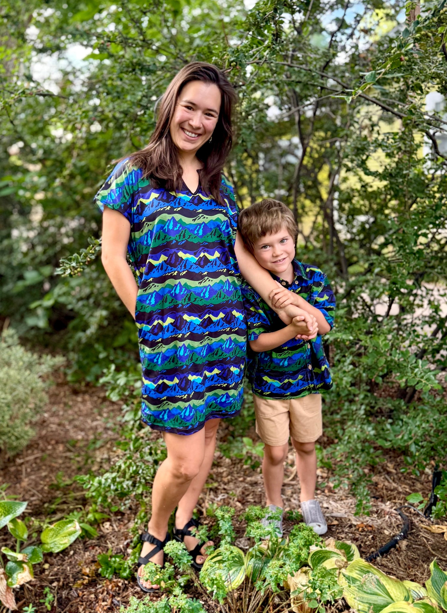 Women's Split V-Neck Dress