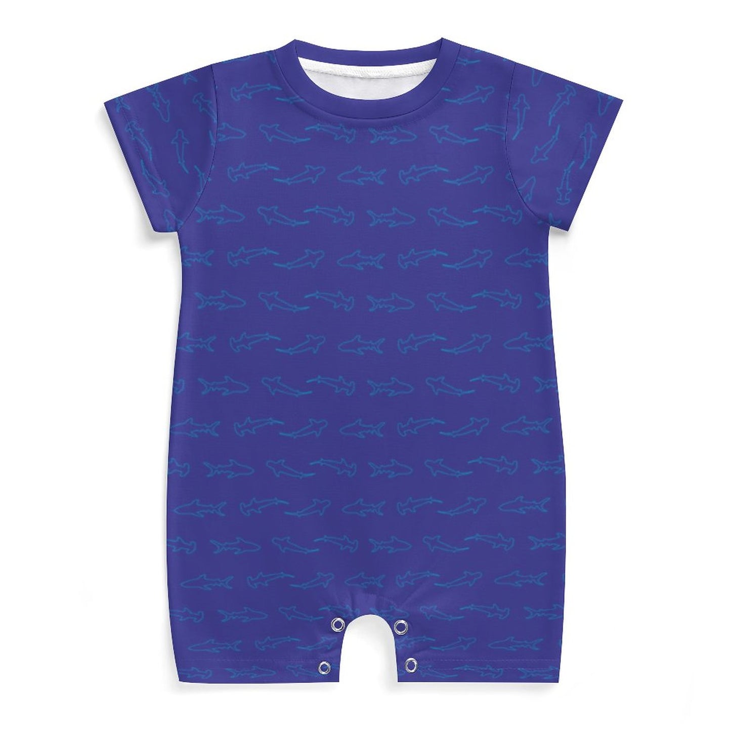 180gsm Faux Cotton Short Sleeve Baby Bodysuit Romper(All-Over Printing)