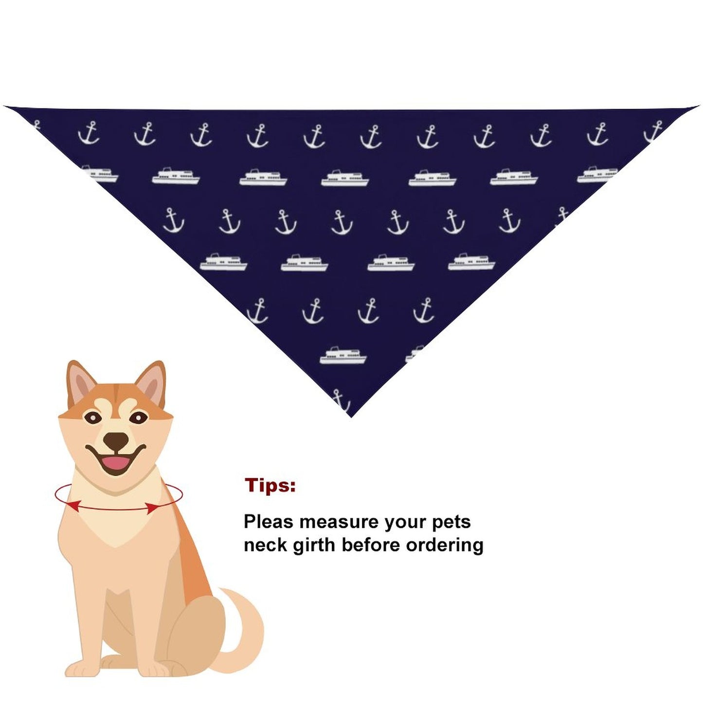 Pet Tie-On Bandana