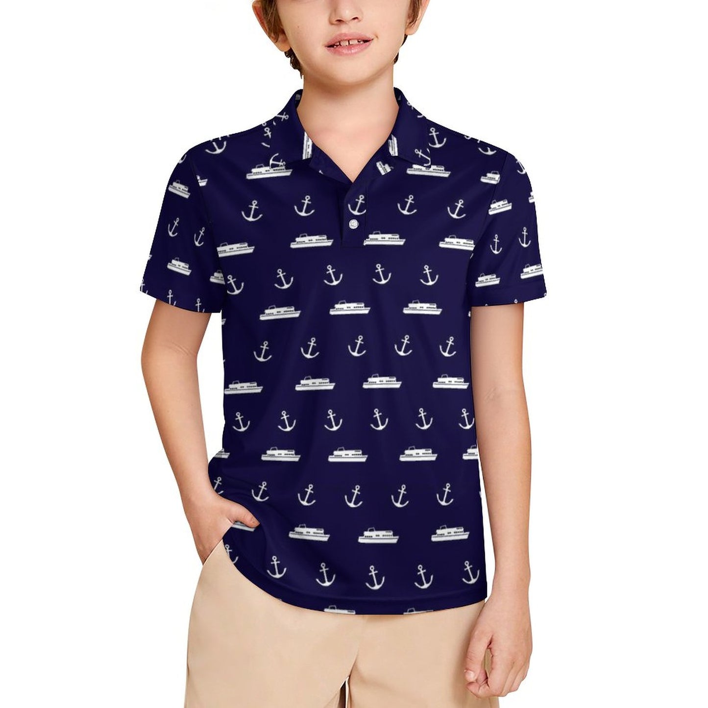 Kids' UPF50+ Polo Shirt