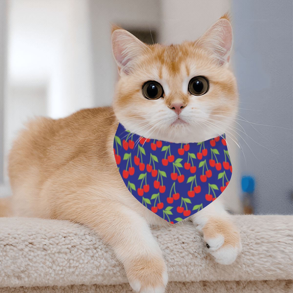 Pet Cotton Snap Bandana