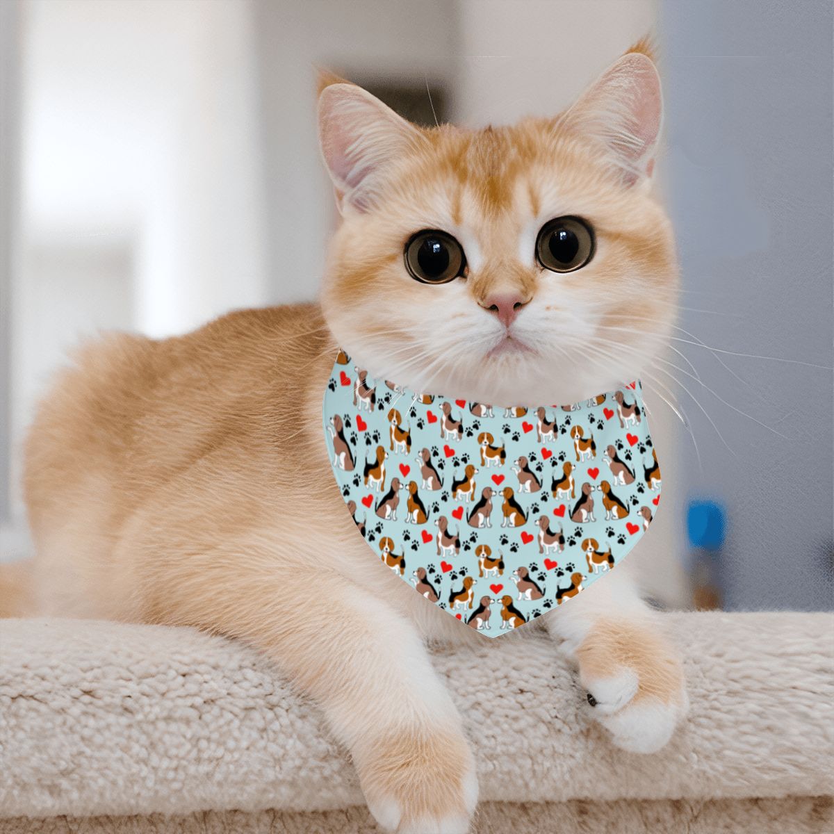 Pet Cotton Snap Bandana