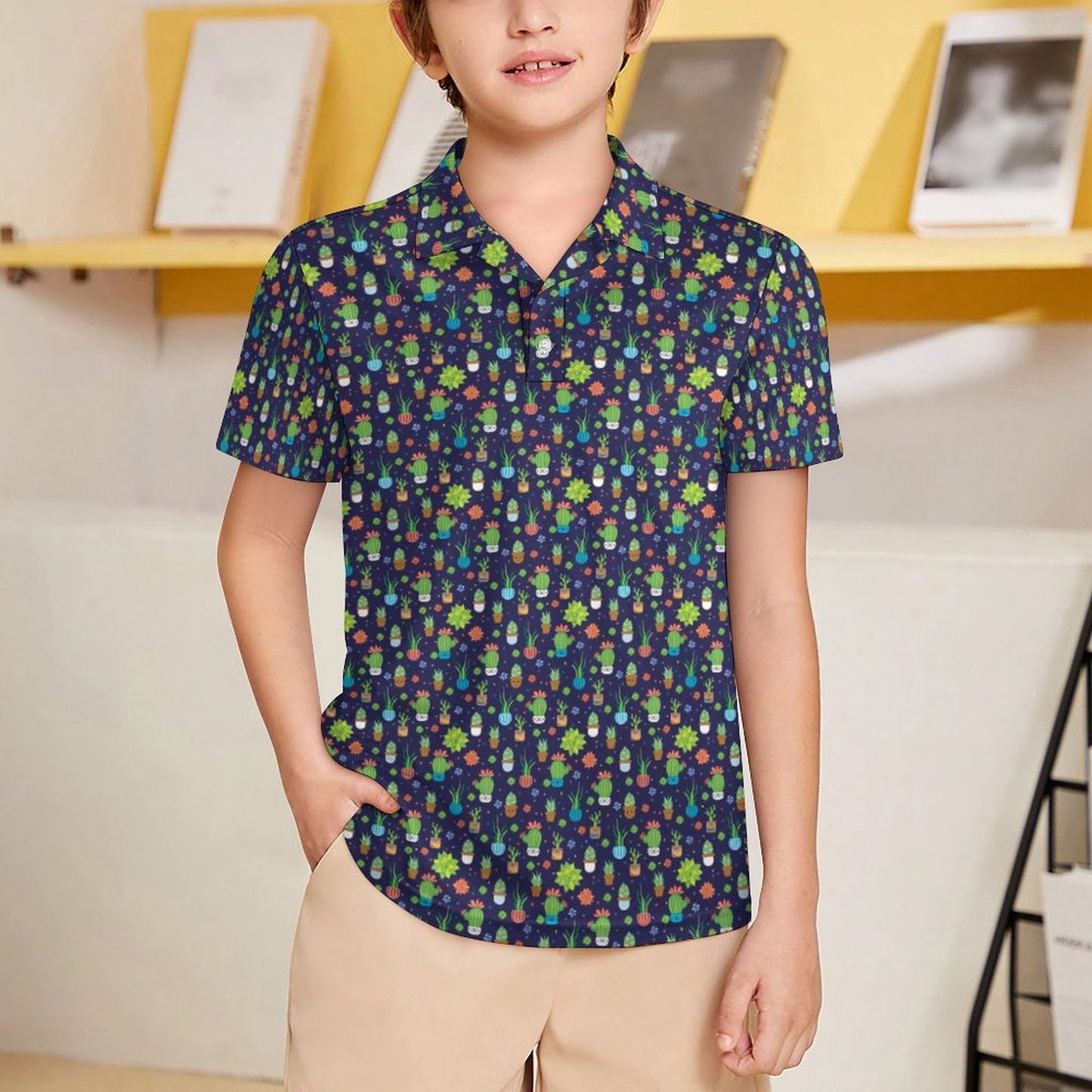 Kids' UPF50+ Polo Shirt