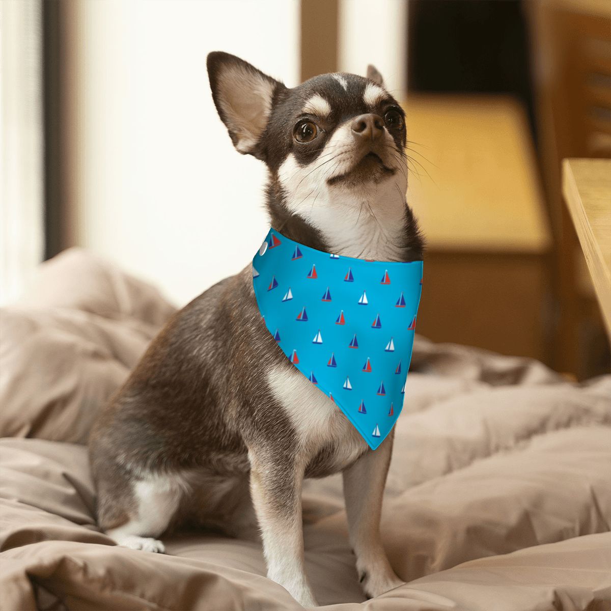 Pet Cotton Snap Bandana