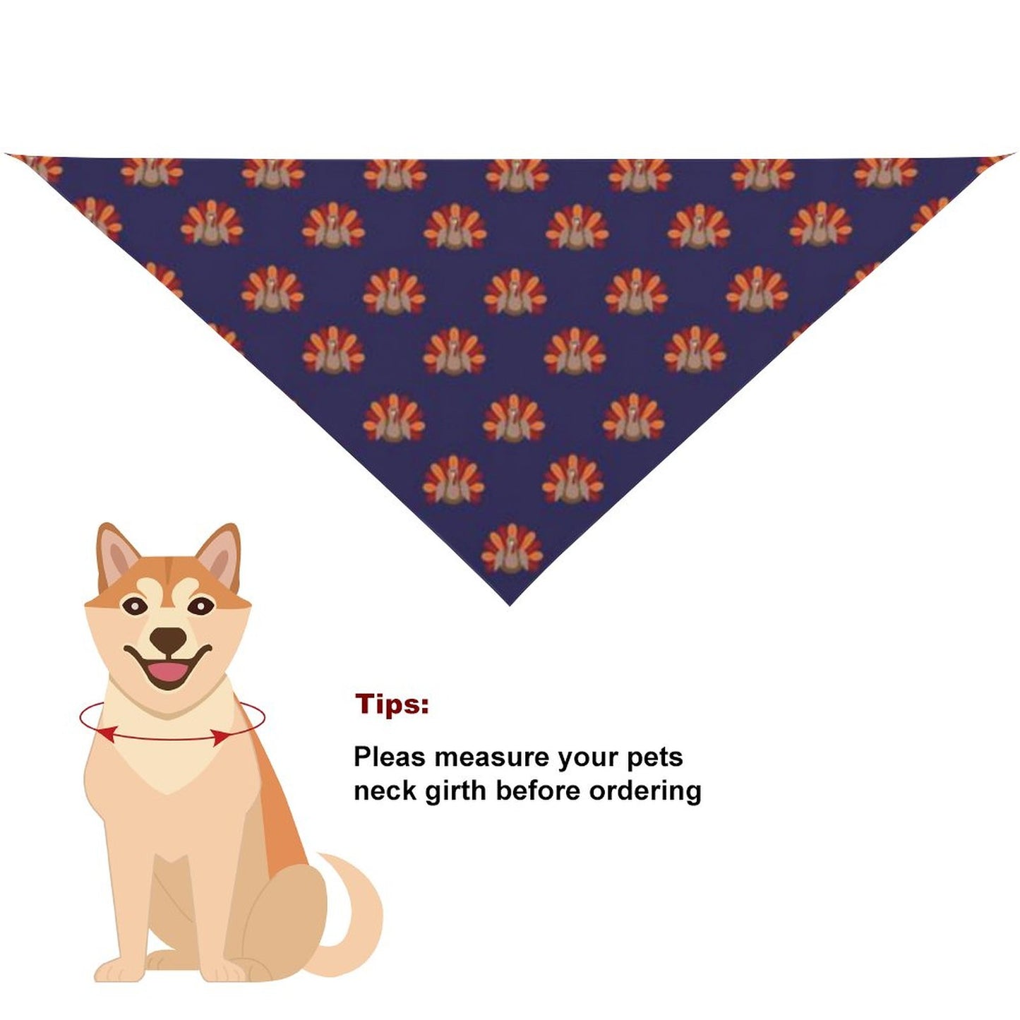 Pet Tie-On Bandana