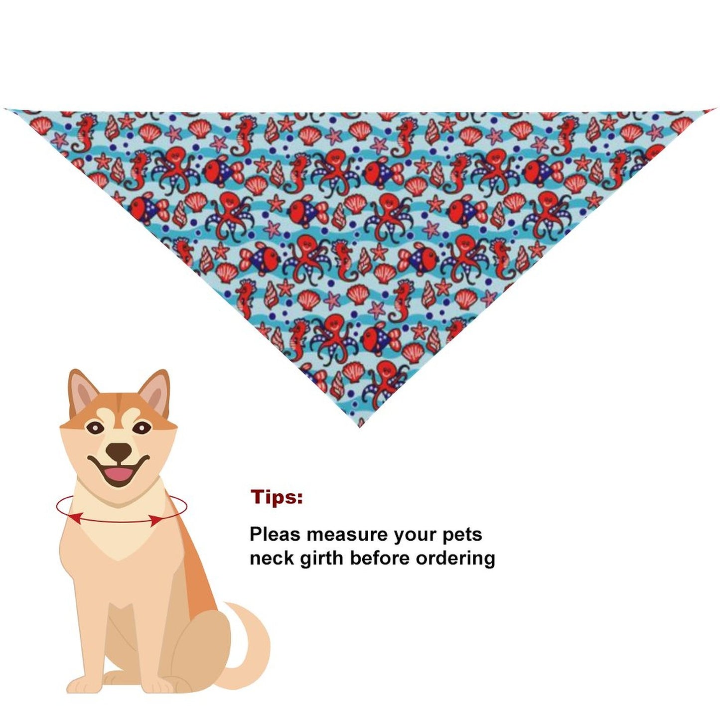 Pet Tie-On Bandana
