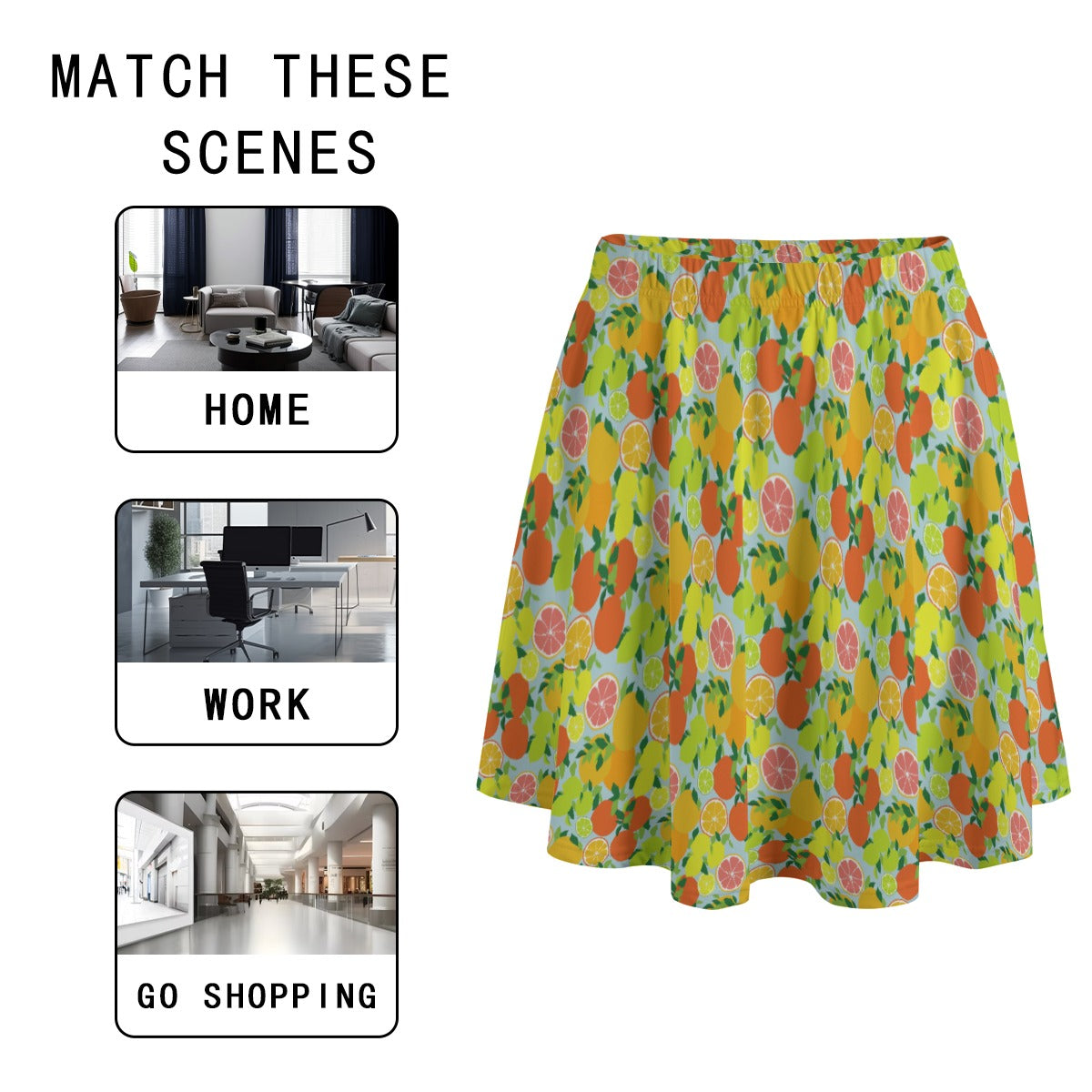Women's Skater Skirt with Pockets