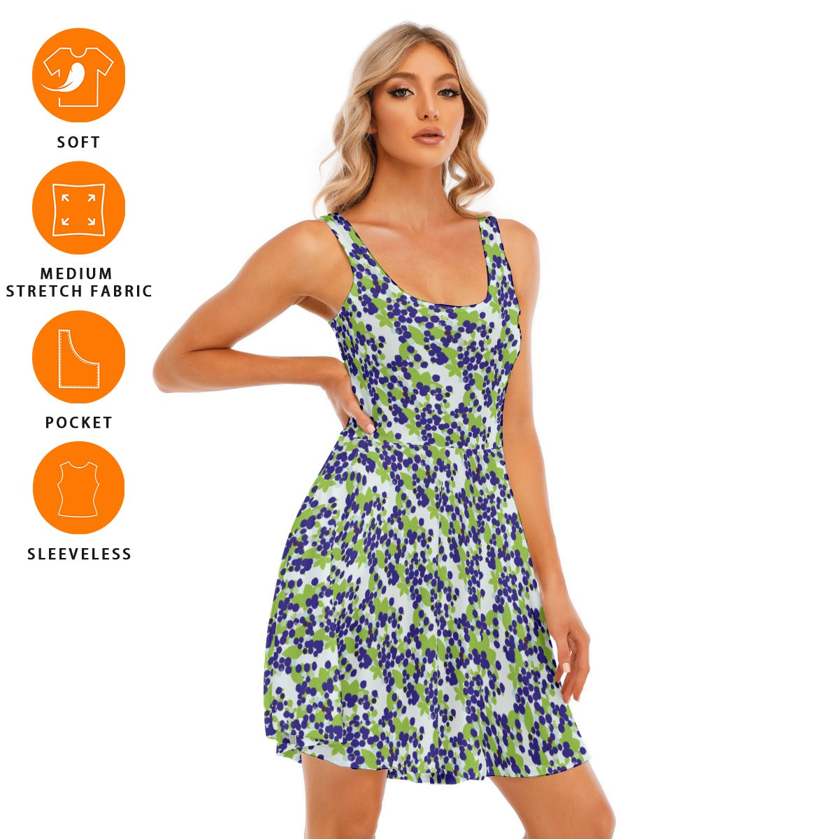 Women's Sleeveless Twirl Dress