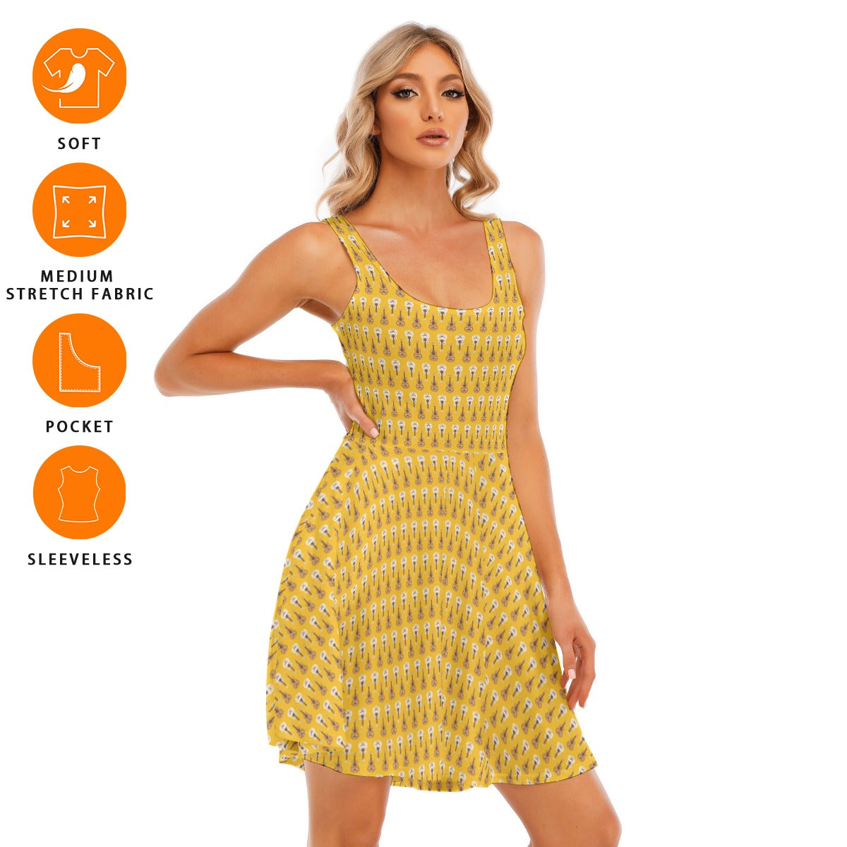 Women's Sleeveless Twirl Dress