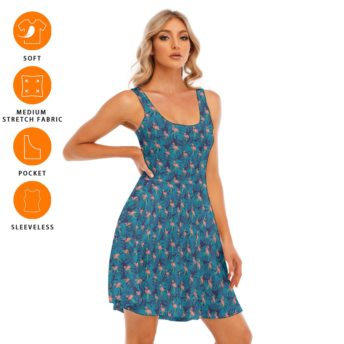 Women's Sleeveless Twirl Dress