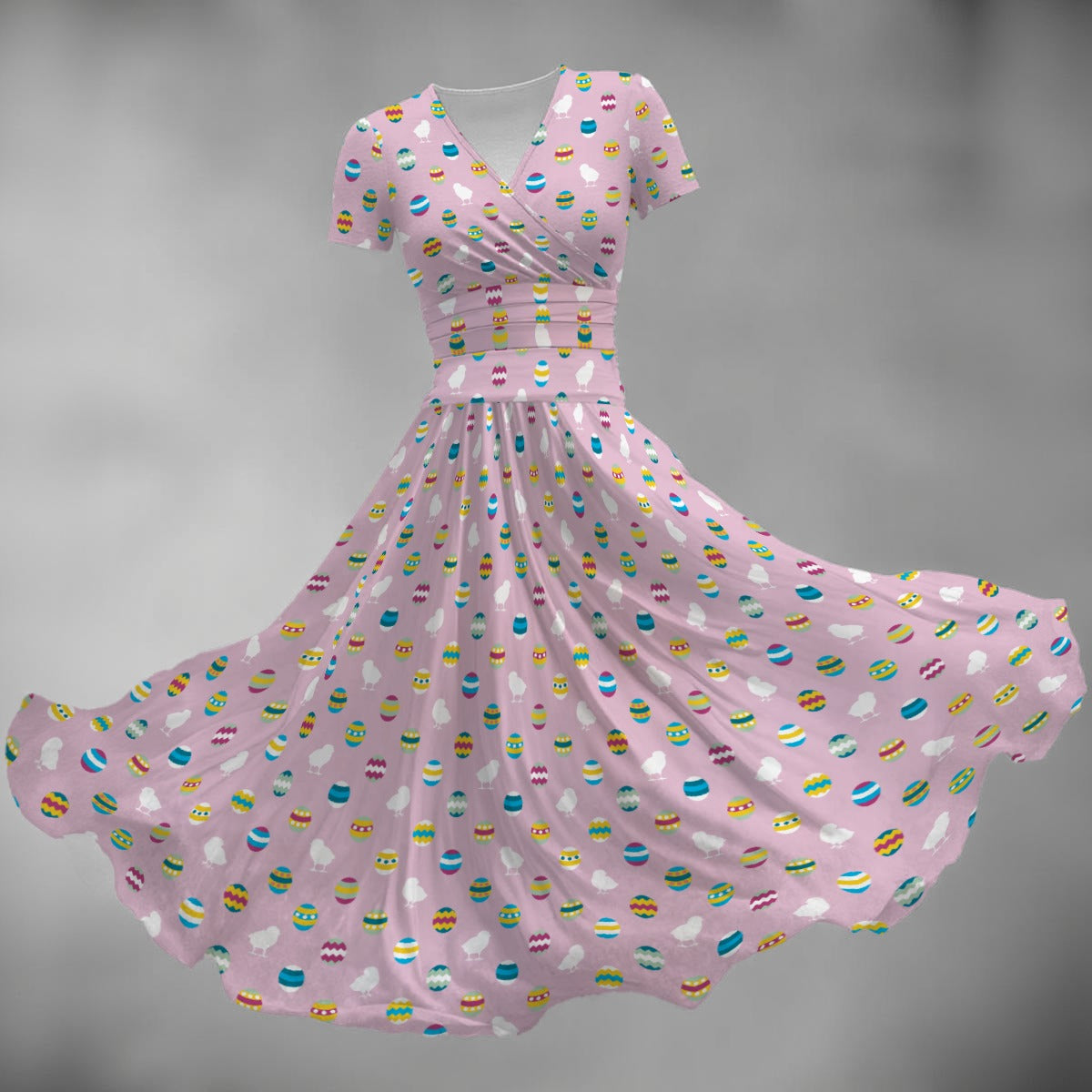 Women's Midi V-Neck Dress