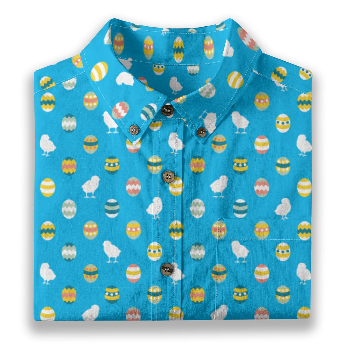 Men's Cotton Button-Up Shirt