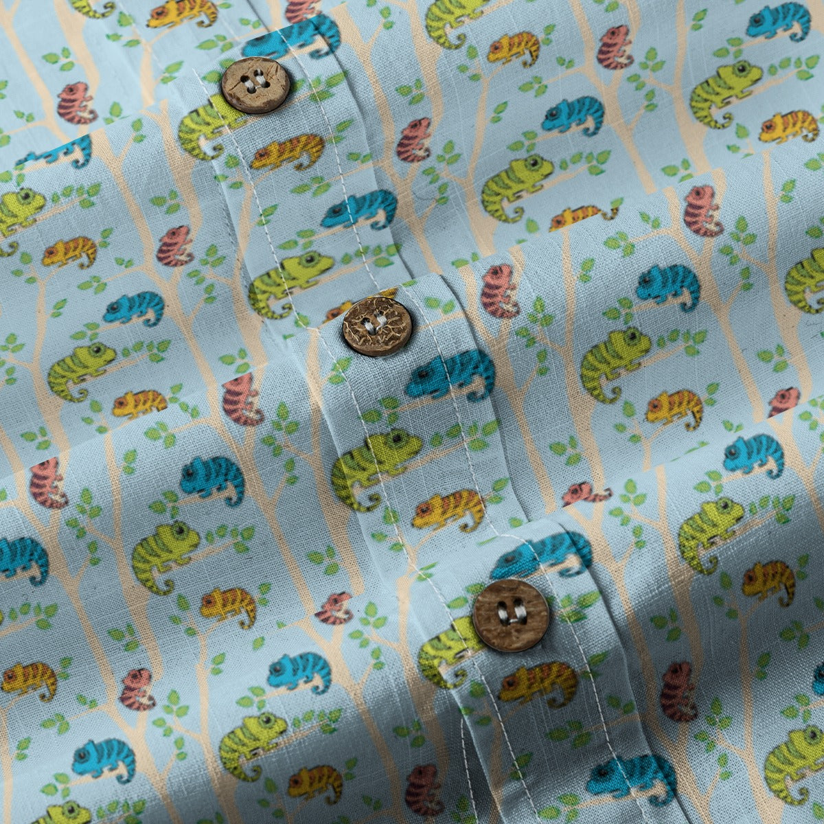 Men's Cotton Button-Up Shirt