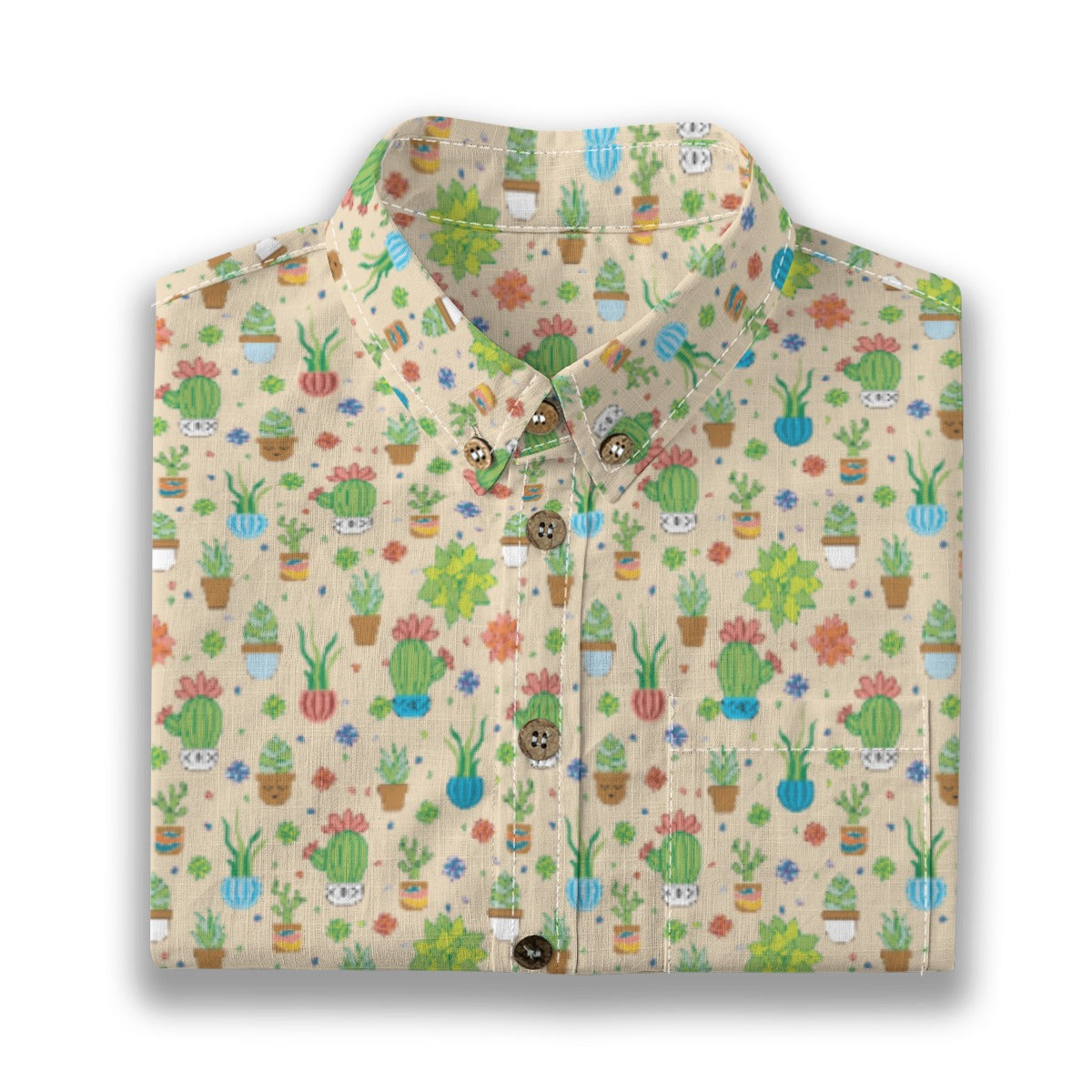 Kids' Cotton Button-Up Shirt