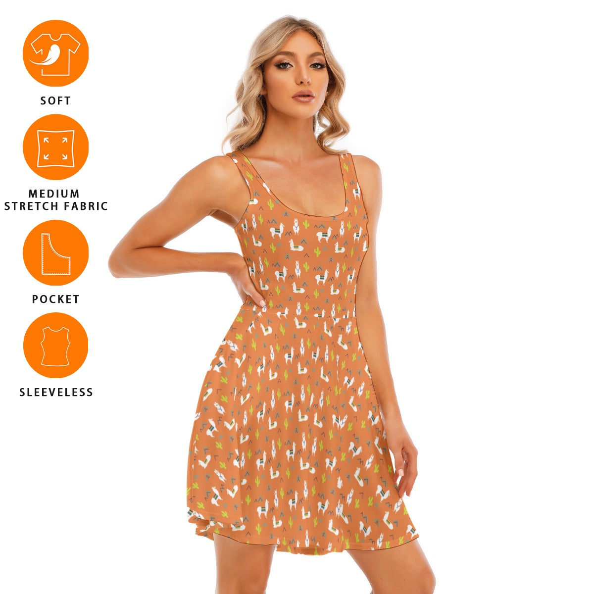 Women's Sleeveless Twirl Dress