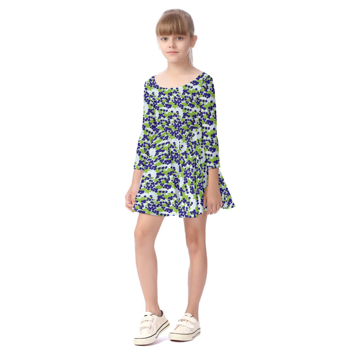 Kids' Long-Sleeve Twirl Dress