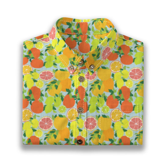 Kids' Cotton Button-Up Shirt