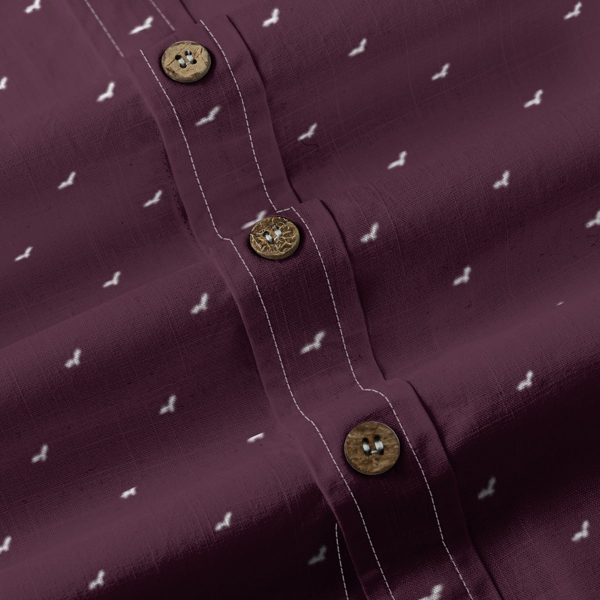 Men's Cotton Button-Up Shirt